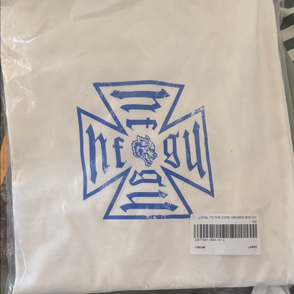 Darc Sport White and Blue Graphic Shirt